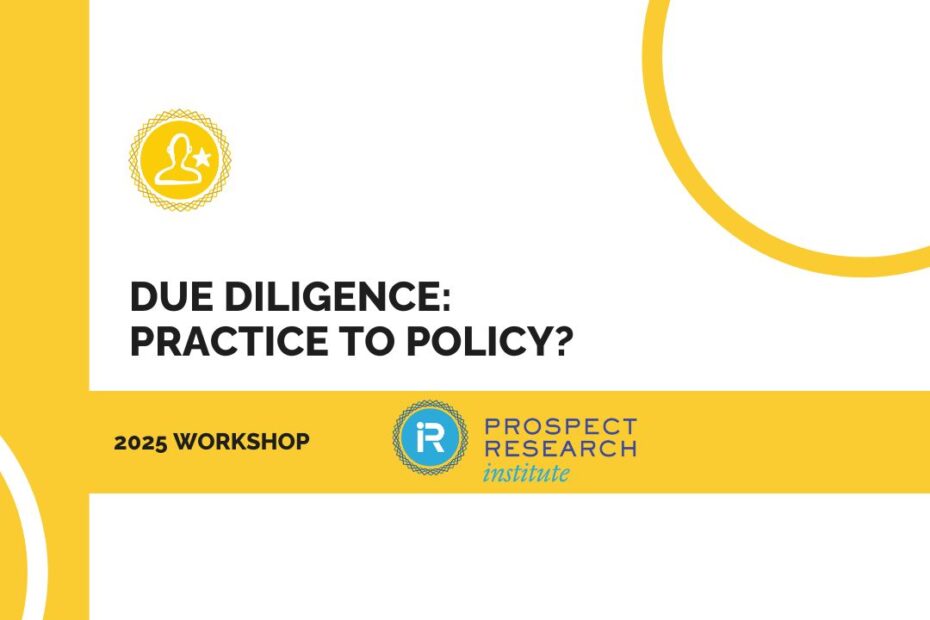 Due Diligence Workshop