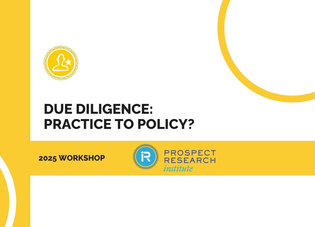 Due Diligence Workshop